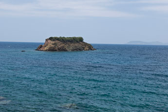 Golf von Kassandra. Eine Insel