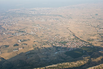 Nahe Thessaloniki. Blick aus der Luft