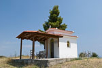 Halbinsel Kassandra. Ortschaft Polychrono. Eine Kapelle