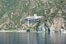 Halbinsel Athos. Kloster Moni Dionysiou