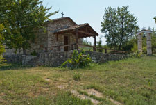 Halbinsel Kassandra. Ortschaft Polychrono. Eine Kapelle