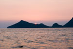 Porto Timoni. Sonnenuntergang