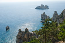 Paleokastritsa. Ufer