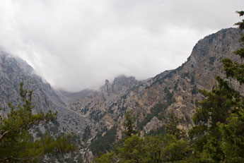 Samaria-Schlucht. Berge