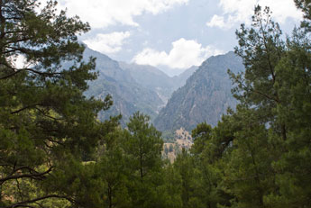 Samaria-Schlucht. Berge