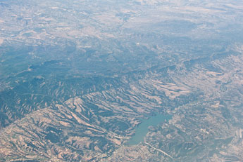 Blick von Flugzeug