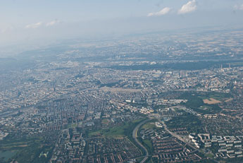 Blick von Flugzeug