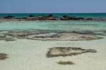 Insel Elafonisi. Ein Meeresbassins