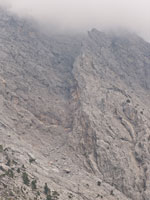 Samaria-Schlucht. Bergabhänge