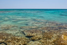 Blick von Insel Elafonisi