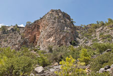 Bergige Landschaft der Südwestküste