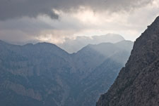 Samaria-Schlucht. Gebirgsmassiv Lefka Ori