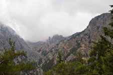 Samaria-Schlucht. Berge