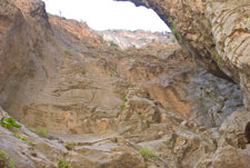 Samaria-Schlucht. Felsentor