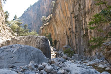 Samaria-Schlucht. Geröll