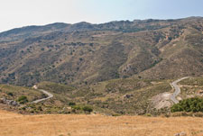 Nahe Dorfes Prodromi. Berglandschaft