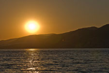 Paleochora. Sonnenuntergang