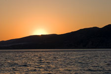Paleochora. Sonnenuntergang