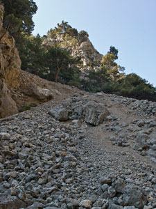 Schlucht Agia-Irini. Der Pfad