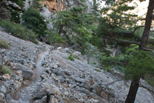 Schlucht Agia-Irini. Der Pfad