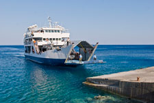 Agia Roumeli. Eine Fähre