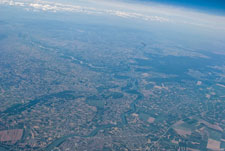 Blick von Flugzeug