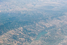 Blick von Flugzeug