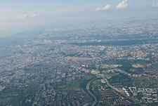 Blick von Flugzeug