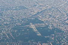 Blick von Flugzeug