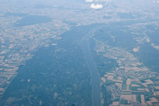 Blick von Flugzeug