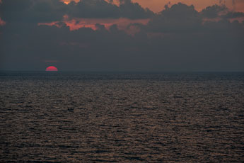 Kap Drepanon. Sonnenuntergang