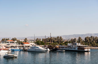 Stadt Paphos. Im Hafen