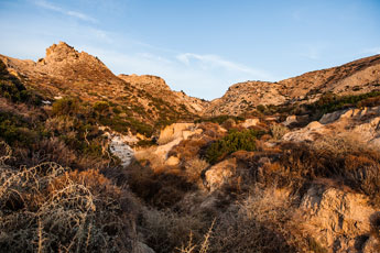 Kap Aspro. Die Landschaft