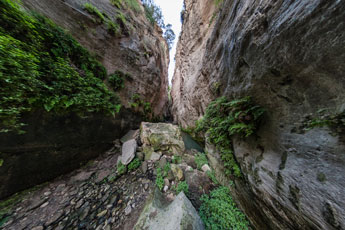 In der Avakas-Schlucht. Die engste Stelle