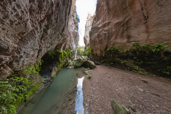 In der Avakas-Schlucht. Die engste Stelle