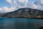 Dorf Akro Pomos. Bucht