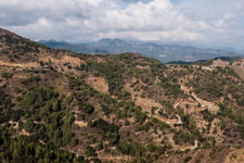 Troodos-Gebirge. Eine Serpantine