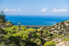 Halbinsel Akamas. Smigies Wanderung. Blick nach Westen