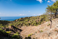 Halbinsel Akamas. Smigies Wanderung. Blick nach Westen