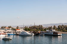 Stadt Paphos. Im Hafen