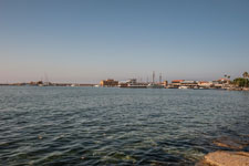 Stadt Paphos. Im Hafen