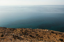 Kap Aspro. Blick zum Meer