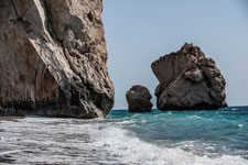 Petra tou Romiou. Felsen