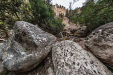 In der Avakas-Schlucht. Hinter der Hauptschlucht
