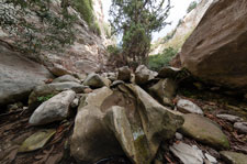 In der Avakas-Schlucht. Hinter der Hauptschlucht