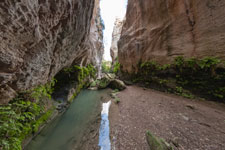 In der Avakas-Schlucht. Die engste Stelle