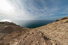 Kap Aspro. Blick zum Meer