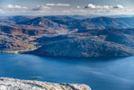 Abstieg vom Botnkrona. Insel Alsta