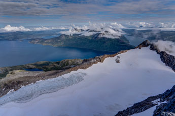 Am Berg Langletinden. Blick nach Osten