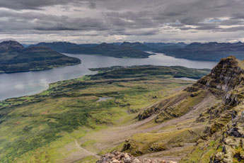 Insel Rolla. Am Berg Stortinden. Ibestadtunnel